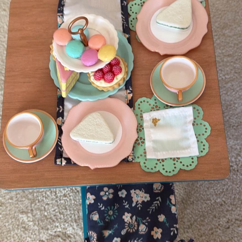 American Girl retired dining set